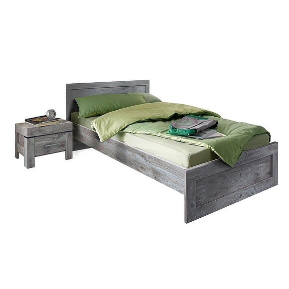 Кровать одинарная «Гранде» П6.606.1.09 (П622.09), Основной материал: ЛДСП, Цвет: Дуб Юкон, Спальное место: 2000x900 мм, Размер: 2085×1120×954  (krovat-Grande.jpg) Кровать одинарная «Гранде» П6.606.1.09 (П622.09)