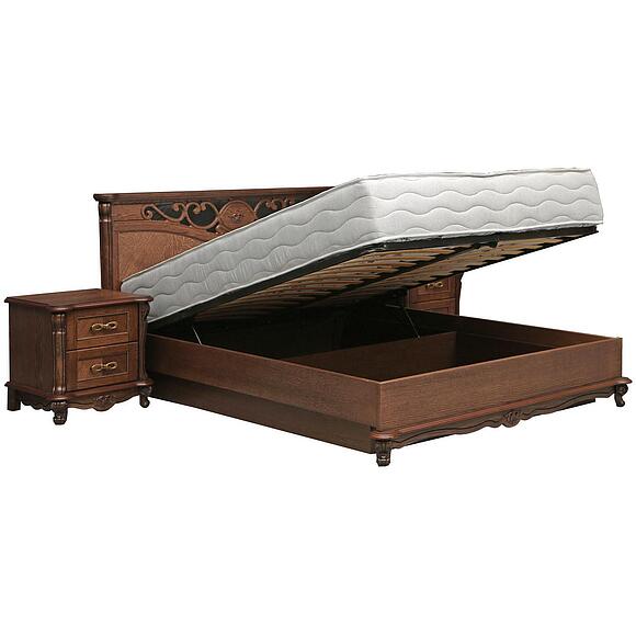 Кровать двойная «Алези» с низким изножьем