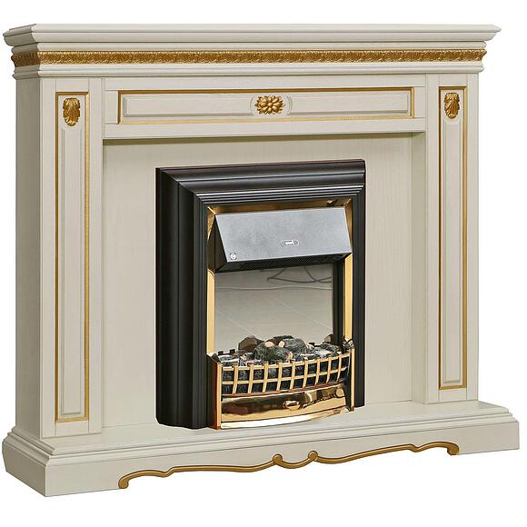 Портал для камина «Милана 17с» П4.265.0.17(265.17с), Цвет: Слоновая кость с золочением (podstavka_dekor_milana_17_p265_17_slon_kost_zoloto.jpg) Портал для камина «Милана 17с» П4.265.0.17(265.17с)