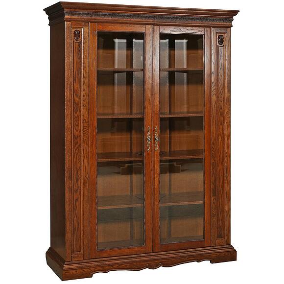 Шкаф «Милана 5/1» П4.265.2.04(396.04), Основной материал: массив дуба, Цвет: Черешня (shkaf_milana_5-1_p396_04_chereshnya.jpg) Шкаф «Милана 5/1» П4.265.2.04(396.04)