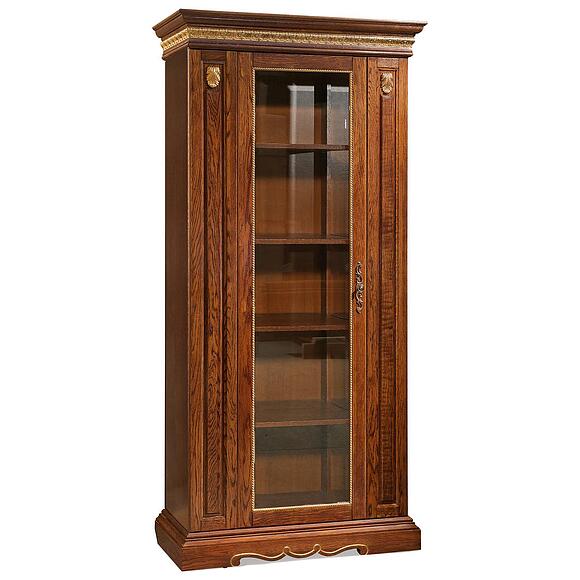 Шкаф «Милана 8/1» П4.265.2.05-01(396.05-01), Основной материал: массив дуба, Цвет: Черешня с золочением (shkaf_milana_8-1_p396_05_01_chereshnya_zoloto.jpg) Шкаф «Милана 8/1» П4.265.2.05-01(396.05-01)