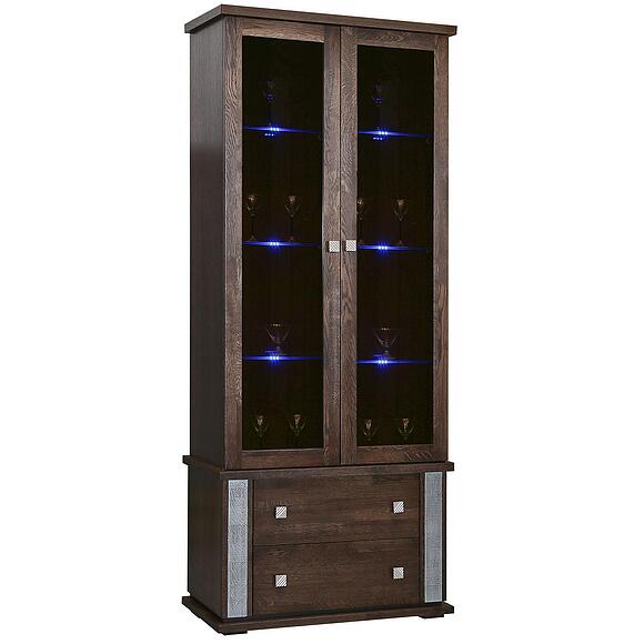 Шкаф с витриной «Тунис» П6.343.0.22 (П343.22Ш)