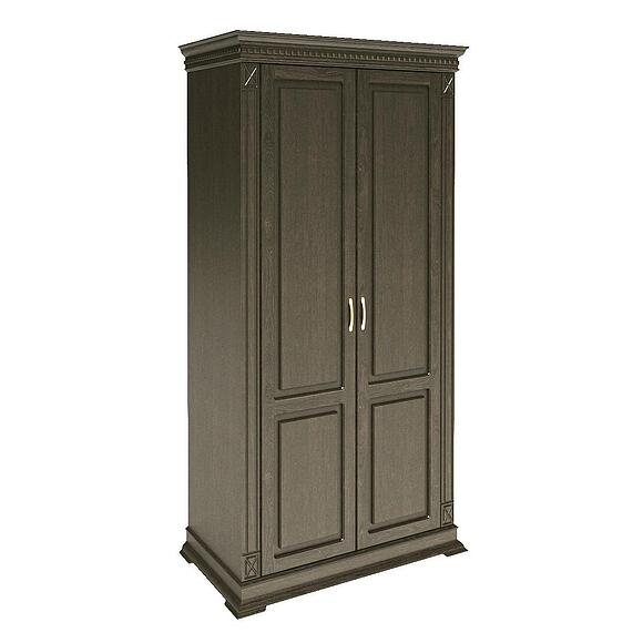 Шкаф для одежды 2д «Верди Классик» П1.0487.0.37, Основной материал: массив дуба, Цвет: Венге (shkaf_verdi_lux_2-4_p487_37_venge5c7e09b061477-1.jpg) Шкаф для одежды 2д «Верди Классик» П1.0487.0.37