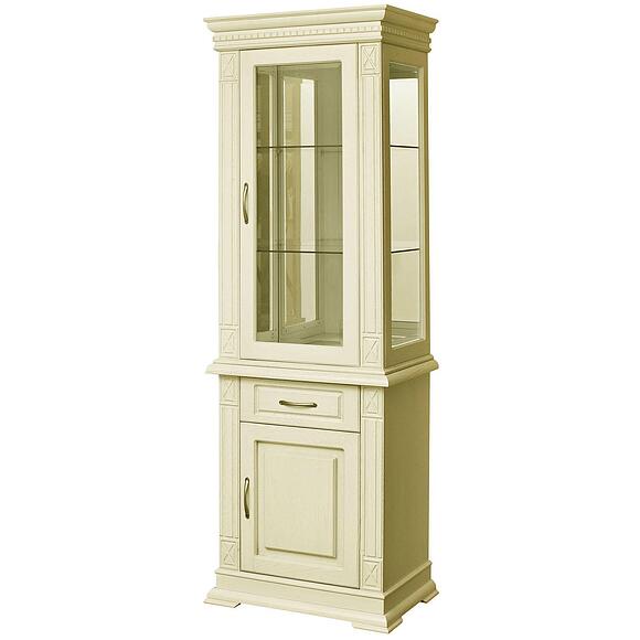 Шкаф комбинированный «Верди Классик» П1.0487.0.34, Основной материал: массив дуба, Цвет: Слоновая кость (slon_kost5d258bfeae3cf-1.jpg) Шкаф комбинированный «Верди Классик» П1.0487.0.34