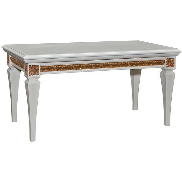 Стол журнальный «Милана 05» П4.265.0.01(299.05), Основной материал: МДФ+шпон, Цвет: Слоновая кость с золочением (stol_jurn_milana_05_p299_05_slon_kost_zoloto.jpg) Стол журнальный «Милана 05» П4.265.0.01(299.05)