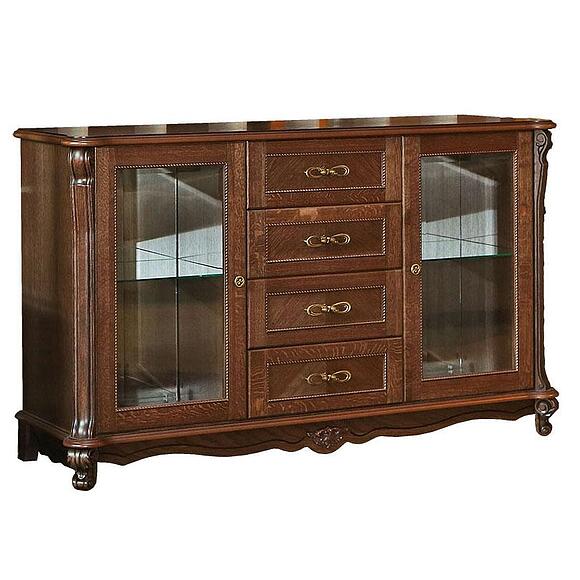 Тумба «Алези» П1.350.0.01 (П350.01), Основной материал: массив дуба, Цвет: Табак (tumba_alezi_P350-1_tabak_2.jpg) Тумба «Алези» П1.350.0.01 (П350.01)