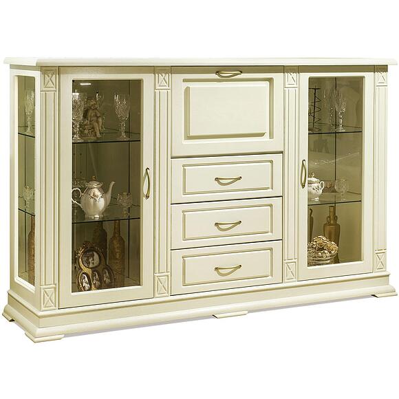 Тумба «Верди Классик» П1.0487.0.13, Цвет: Слоновая кость (tumba_kombinir_verdi_3-3z_p487_13z_slon_kost-1.jpg) Тумба «Верди Классик» П1.0487.0.13