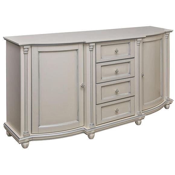 Тумба 3д «Валенсия Классик» П3.0589.0.05, Основной материал: массив березы, Цвет: Античная темпера с серебром (tumba_valensiya_3-4_p244_20_antich_tempera_serebro-2.jpg) Тумба 3д «Валенсия Классик» П3.0589.0.05