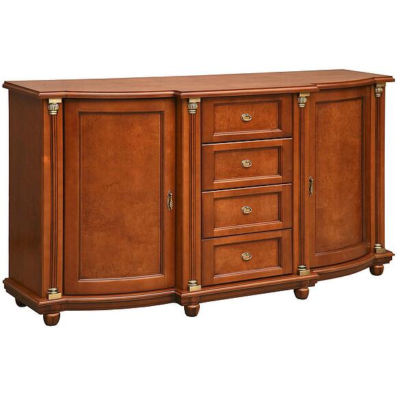 Тумба 3д «Валенсия Классик» П3.0589.0.05, Основной материал: массив березы, Цвет: Каштан (tumba_valensiya_3-4_p244_20_r46_patinir-2.jpg) Тумба 3д «Валенсия Классик» П3.0589.0.05