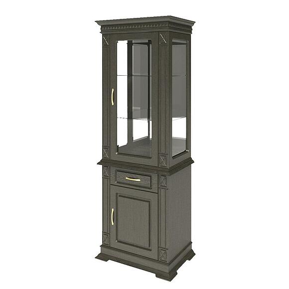 Шкаф комбинированный «Верди Классик» П1.0487.0.34, Основной материал: массив дуба, Цвет: Венге (venge5d258c1791abf-1.jpg) Шкаф комбинированный «Верди Классик» П1.0487.0.34