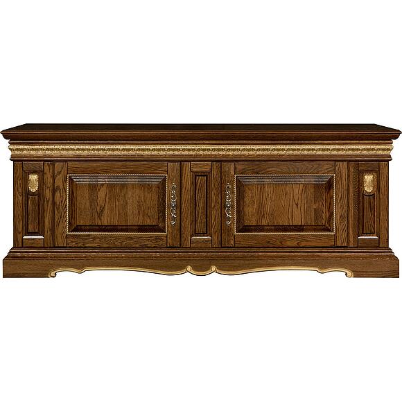 Тумба «Милана ТВ3с» П4.265.0.15(265.15с), Цвет: Черешня с золочением