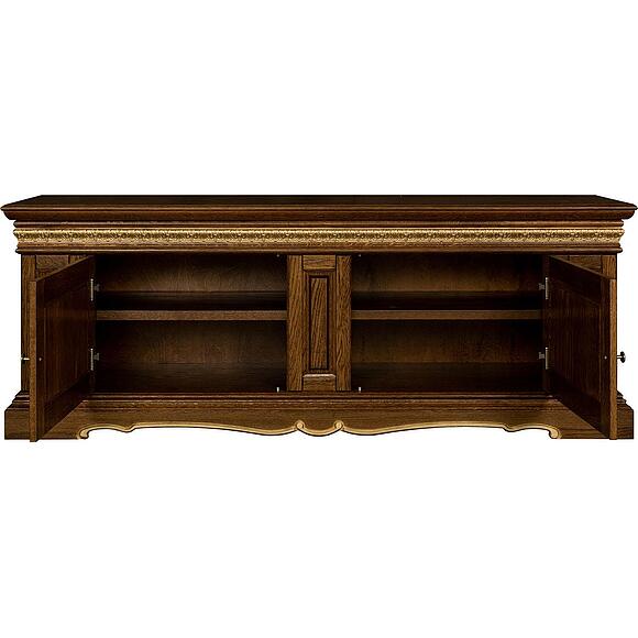 Тумба «Милана ТВ3с» П4.265.0.15(265.15с), Цвет: Черешня с золочением