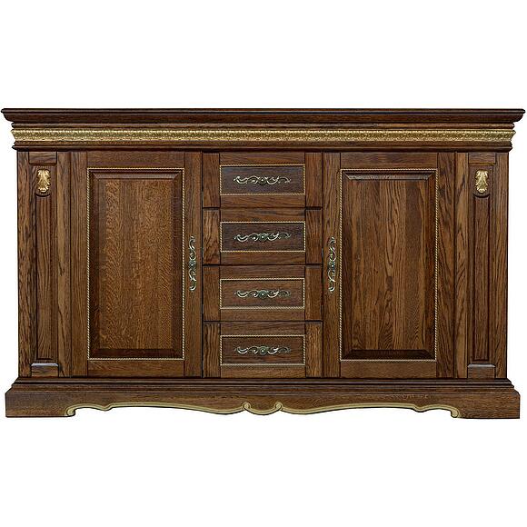 Тумба «Милана 14/1с» П4.265.0.13(265.14/1с), Цвет: Черешня с золочением