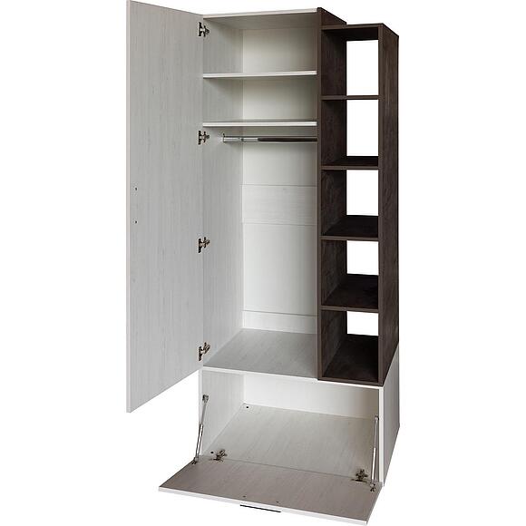 Шкаф комбинированный «Луна» П7.049.1.11, Основной материал: ЛДСП, Цвет: сосна рандерс + оникс