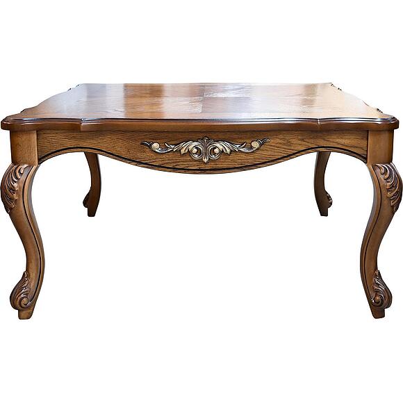 Стол журнальный «Алези» П1.350.0.45 (П354.09), Основной материал: массив дуба, Цвет: Античная бронза