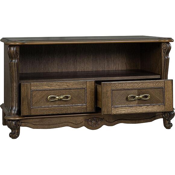 Тумба «Алези» П1.350.0.17 (П350.17), Основной материал: массив дуба, Цвет: Табак