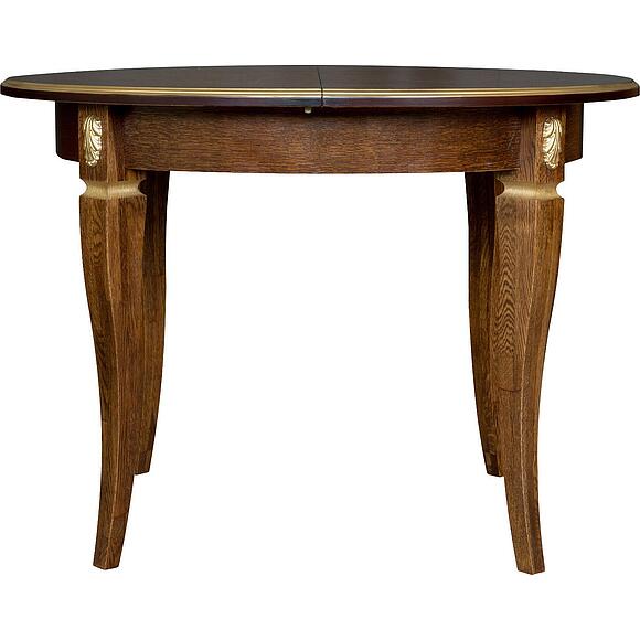 Стол «Милана 12А» П4.265.0.27(318.08), Основной материал: массив дуба, Цвет: Черешня с золочением