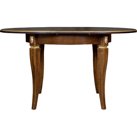 Стол «Милана 12А» П4.265.0.27(318.08), Основной материал: массив дуба, Цвет: Черешня с золочением