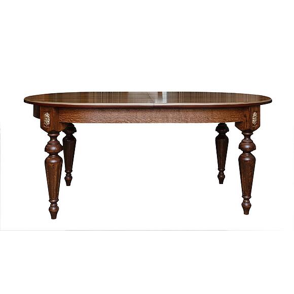 Стол «Милана 18» П4.265.0.32(394.02), Основной материал: МДФ+шпон, Цвет: Черешня с золочением