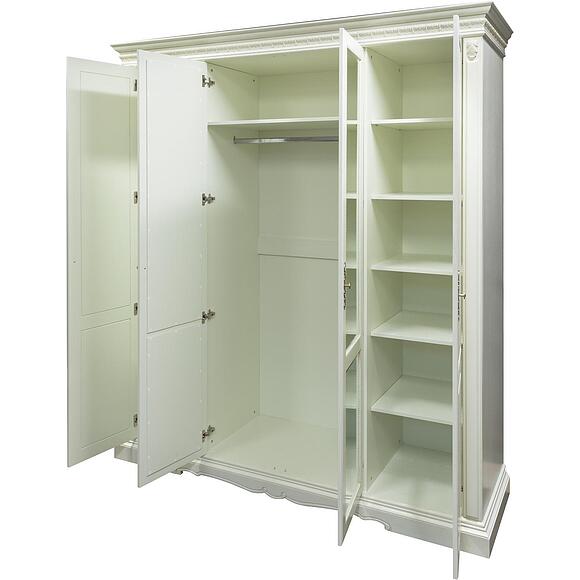 Шкаф «Милана 02» П4.265.1.02-01(294.02), Основной материал: массив дуба, Цвет: Слоновая кость (Shkaf_Milana_02_P294-02_slon_kosst__.jpg) Шкаф «Милана 02» П4.265.1.02-01(294.02), Основной материал: массив дуба, Цвет: Слоновая кость