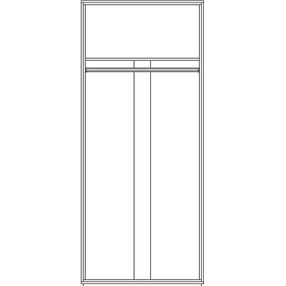 Шкаф 2-х дверный для одежды «Лайн» П6.619.1.28 (П620.28), Основной материал: ЛДСП, Цвет: Камень серый/Дуб вотан/Чёрный, Размер: 950х585х2300 мм (Layn_11.jpg) Шкаф 2-х дверный для одежды «Лайн» П6.619.1.28 (П620.28), Основной материал: ЛДСП, Цвет: Камень серый/Дуб вотан/Чёрный, Размер: 950х585х2300 мм