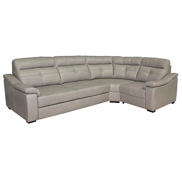 Угловой диван «Барселона 2» (3mL/R901R/L), Основной материал: натуральная кожа, Группа ткани: 150 группа