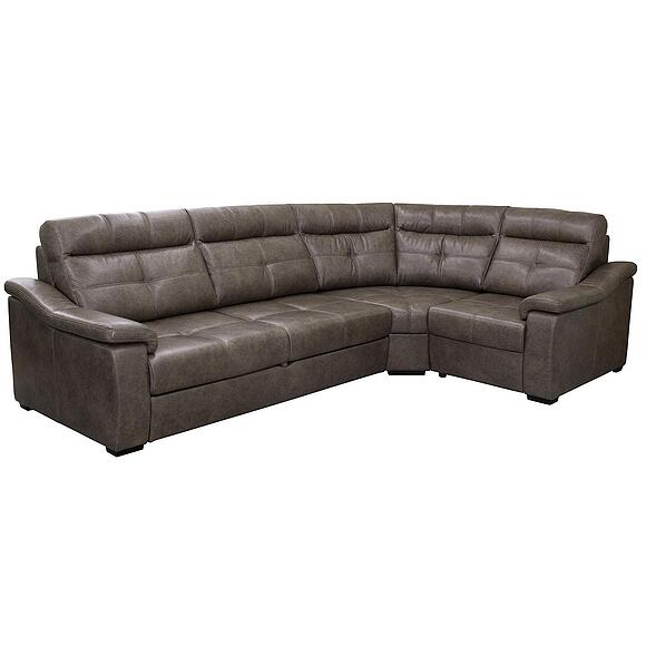 Угловой диван «Барселона 2» (3mL/R901R/L), Основной материал: натуральная кожа, Группа ткани: 150 группа