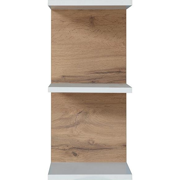 Полка консольная «Фридом» П6.638.0.04 (П638.04), Цвет: Дуб Вотан + белый (Polka_konsolnaya_Fridom_P638-04_dyb_vottam-belii_.jpg) Полка консольная «Фридом» П6.638.0.04 (П638.04), Цвет: Дуб Вотан + белый