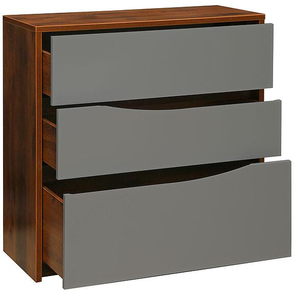 Комод «Монако» П6.528.1.10 (П528.10), Цвет: Дуб Саттер+Серый Мокко (52810_ser_1.jpg) Комод «Монако» П6.528.1.10 (П528.10), Цвет: Дуб Саттер+Серый Мокко