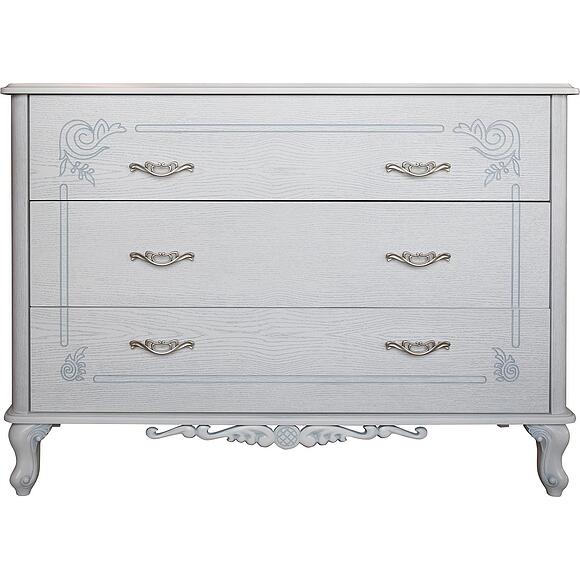 Комод «Флорентина» БМ2.851.1.31(2673), Основной материал: МДФ, облицованная шпоном дуба, Цвет: белый агат