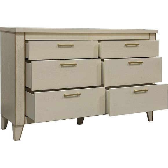 Комод «Амадей» П6.635.1.17 (П635.14), Основной материал: массив дуба, Цвет: Античная темпера с золочением