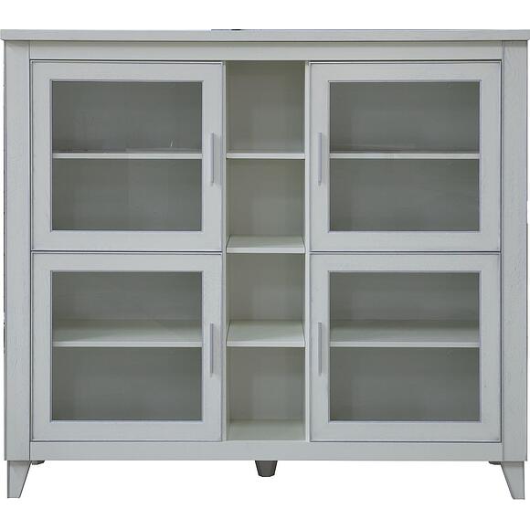 Шкаф «Амадей» П6.635.0.22, Основной материал: массив дуба, Цвет: Слоновая кость с серебром