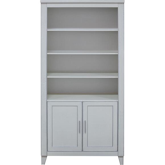 Шкаф «Амадей» П6.635.2.16 (П635.16), Основной материал: массив дуба, Цвет: Слоновая кость с серебром