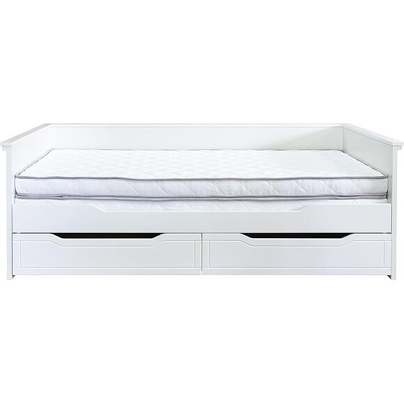 Кровать «Линель» П6.934.5.01, Основной материал: ЛДСП, Цвет: Молоко+белый , Спальное место: 2000х1800 мм, Размер: 2114×1007×763 (8C3A4992.jpg) Кровать «Линель» П6.934.5.01, Основной материал: ЛДСП, Цвет: Молоко+белый , Спальное место: 2000х1800 мм, Размер: 2114×1007×763