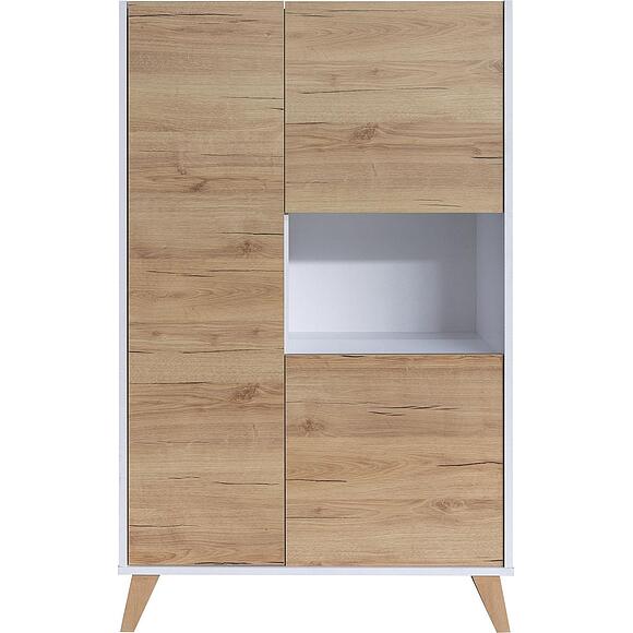 Тумба «Денвер» П6.639.0.03(639.03), Основной материал: ЛДСП, Цвет: Дуб Кантри золотой + Белый