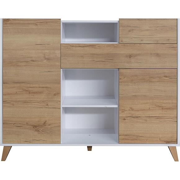 Тумба «Денвер» П6.639.0.10(639.10), Основной материал: ЛДСП, Цвет: Дуб Кантри золотой + Белый (8C3A2182.jpg) Тумба «Денвер» П6.639.0.10(639.10), Основной материал: ЛДСП, Цвет: Дуб Кантри золотой + Белый