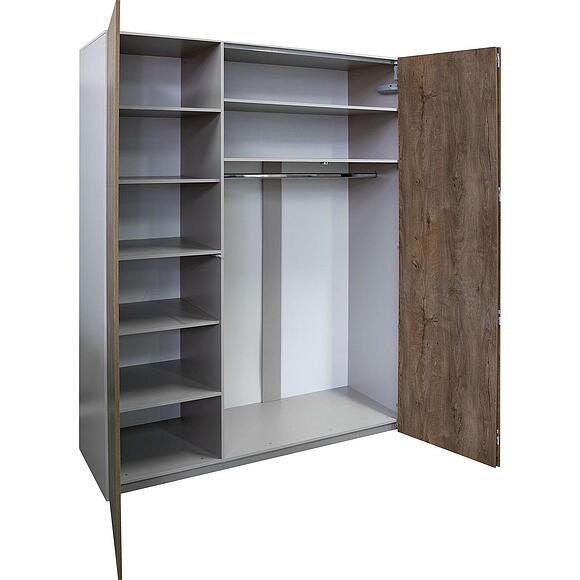 Шкаф для одежды 3д «Денвер» П6.639.1.01, Основной материал: ЛДСП, Цвет: Дуб Канзас + Капучино