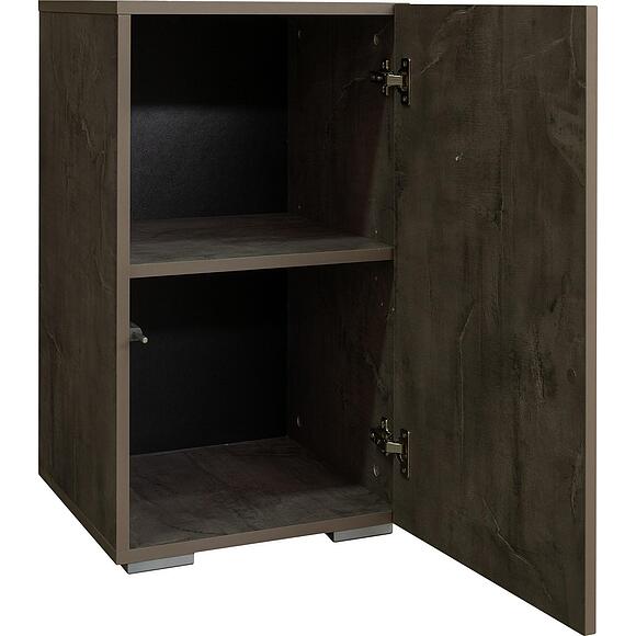 Тумба «Норидж» П633.40, Основной материал: ЛДСП, Цвет: Оникс (Stenka_veertikalnaaya_Noridj_P633.jpg) Тумба «Норидж» П633.40, Основной материал: ЛДСП, Цвет: Оникс