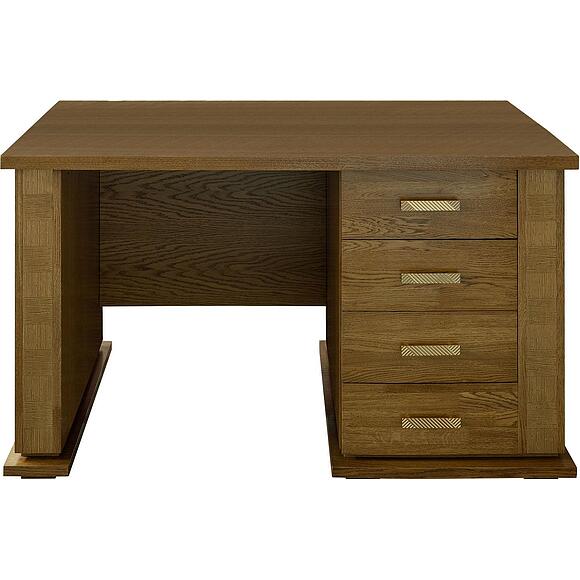 Стол письменный «Тунис» П6.343.2.25 (П343.25-1Ш), Основной материал: ДСП+шпон, Цвет: дуб рустикаль с золочением