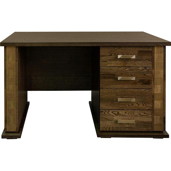 Стол письменный «Тунис» П6.343.2.25 (П343.25-1Ш), Основной материал: ДСП+шпон, Цвет: Венге c золочением