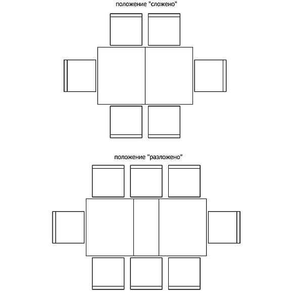 Стол обеденный «Тунис» П6.343.4.02 (П352.02), Основной материал: ДСП+шпон, Цвет: Венге с серебром