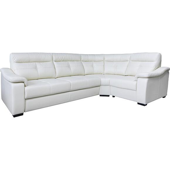 Угловой диван «Барселона 2» (3mL/R901R/L), Основной материал: натуральная кожа, Группа ткани: 140 группа