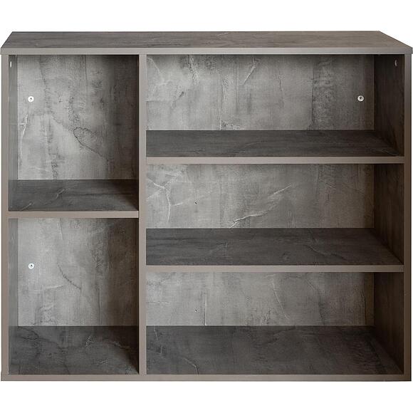 Стеллаж «Луна» П7.049.2.61, Основной материал: ЛДСП, Цвет: Оникс