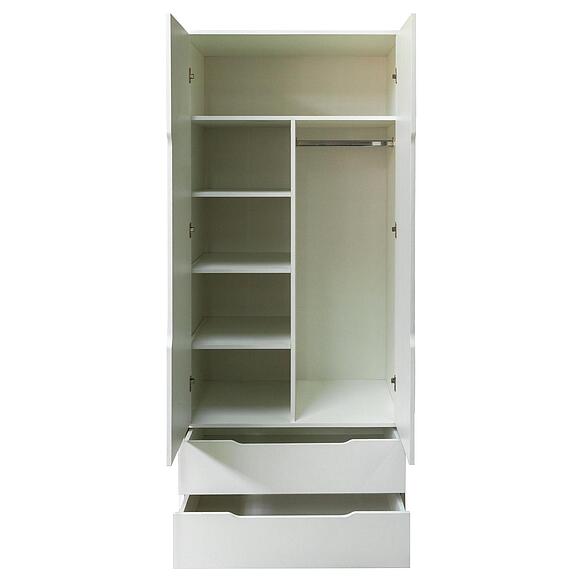 Шкаф для одежды 2д «Линель» П6.934.1.01, Основной материал: ЛДСП, Цвет: Белый