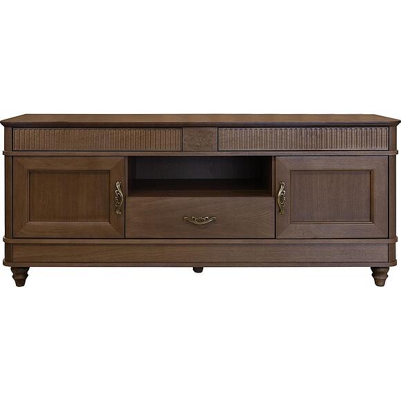 Тумба ТВ «Юстина Люкс» БМ2.690.0.75, Основной материал: массив дуба, Цвет: Орех