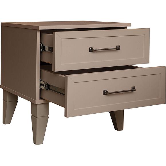 Тумба прикроватная «Наполи» П7.054.1.24, Основной материал: ЛДСП+МДФ, Цвет: Капучино 806 PO