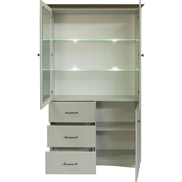 Шкаф «Шанталь» П6.952.0.03, Основной материал: ЛДСП, Цвет: Пепел+Дуб Сахара