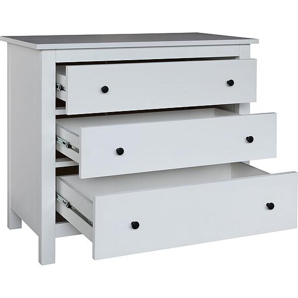 Комод «Нортон» БМ2.768.1.61, Основной материал: массив сосны, Цвет: Белый воск