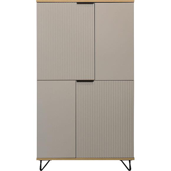 Шкаф «Рокси» П6.948.0.03, Основной материал: ЛДСП, Цвет: Пепел Софт+Дуб Нокс