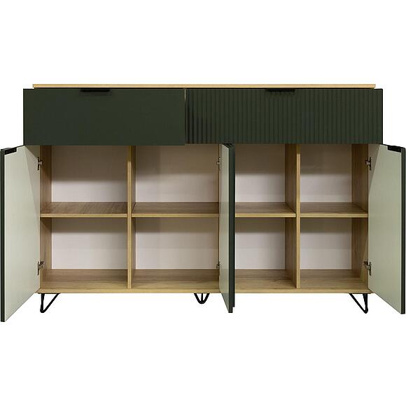 Тумба «Рокси» П6.948.0.04, Основной материал: ЛДСП, Цвет: Грин Софт+Дуб Кантри золотой